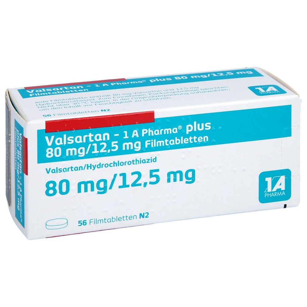 Valsartan - 1 A Pharma plus 80/12.5mg Filmtabl.