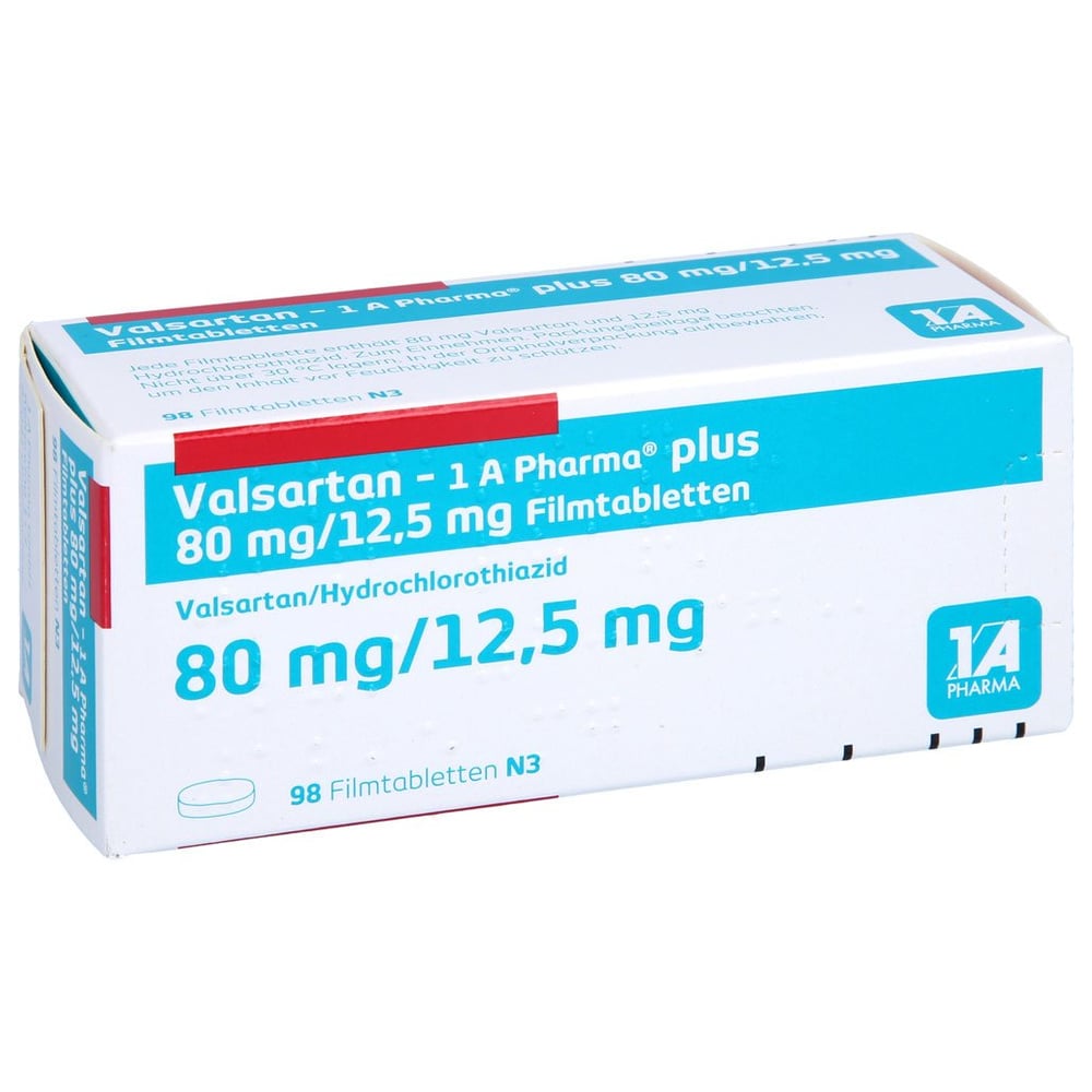 Valsartan - 1 A Pharma plus 80/12.5mg Filmtabl.