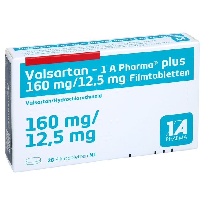 Valsartan - 1 A Pharma plus 160/12.5mg Filmtabl.