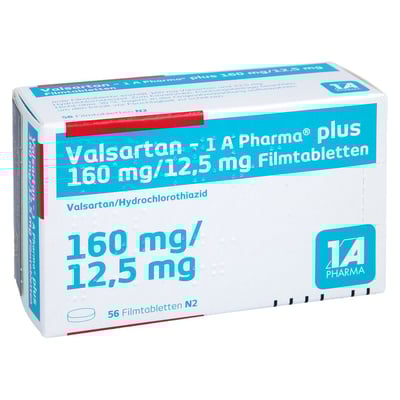 Valsartan - 1 A Pharma plus 160/12.5mg Filmtabl.