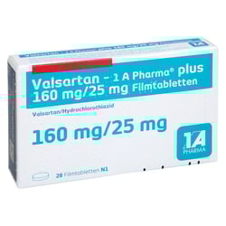 Valsartan - 1 A Pharma plus 160/25mg Filmtabl.