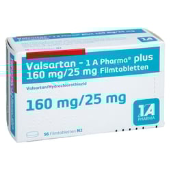 Valsartan - 1 A Pharma plus 160/25mg Filmtabl.