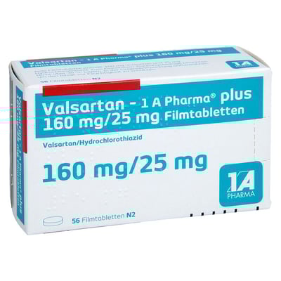 Valsartan - 1 A Pharma plus 160/25mg Filmtabl.