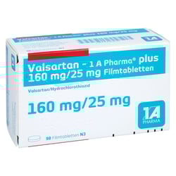 Valsartan - 1 A Pharma plus 160/25mg Filmtabl.