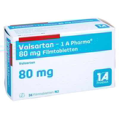 Valsartan - 1 A Pharma 80mg Filmtabletten