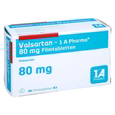 Valsartan - 1 A Pharma 80mg Filmtabletten