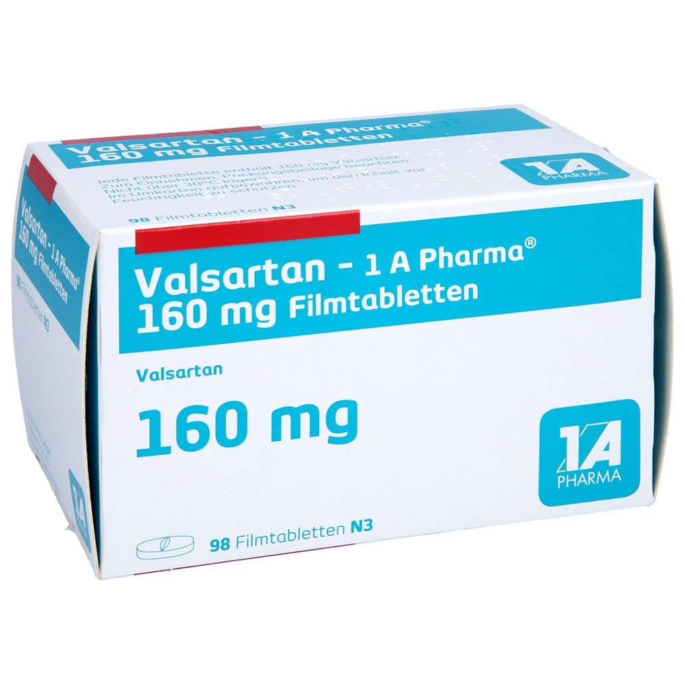 Valsartan - 1 A Pharma 160mg Filmtabletten