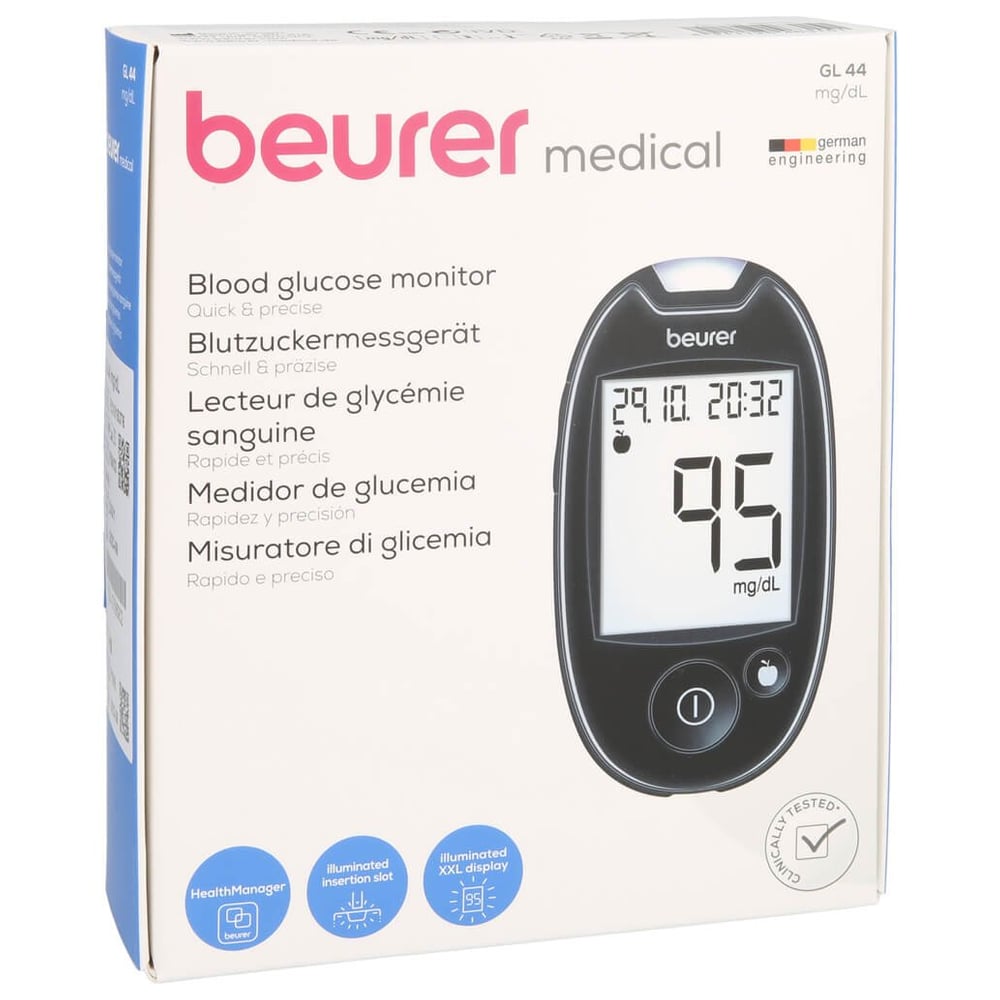 Beurer GL44 Blutzuckermessgerät mg/dl