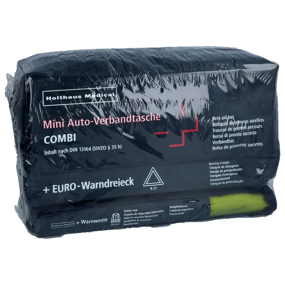 Verbandtasche Mini3in1 DIN 13164+Warndreieck+Weste