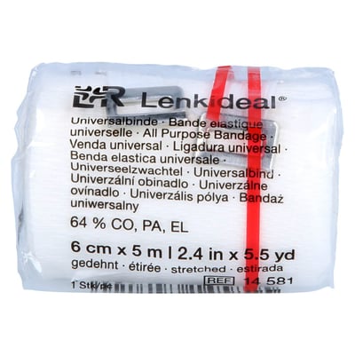 Lenkideal 5mx6 cm mit Verbandklammern weiß Produktbild 1