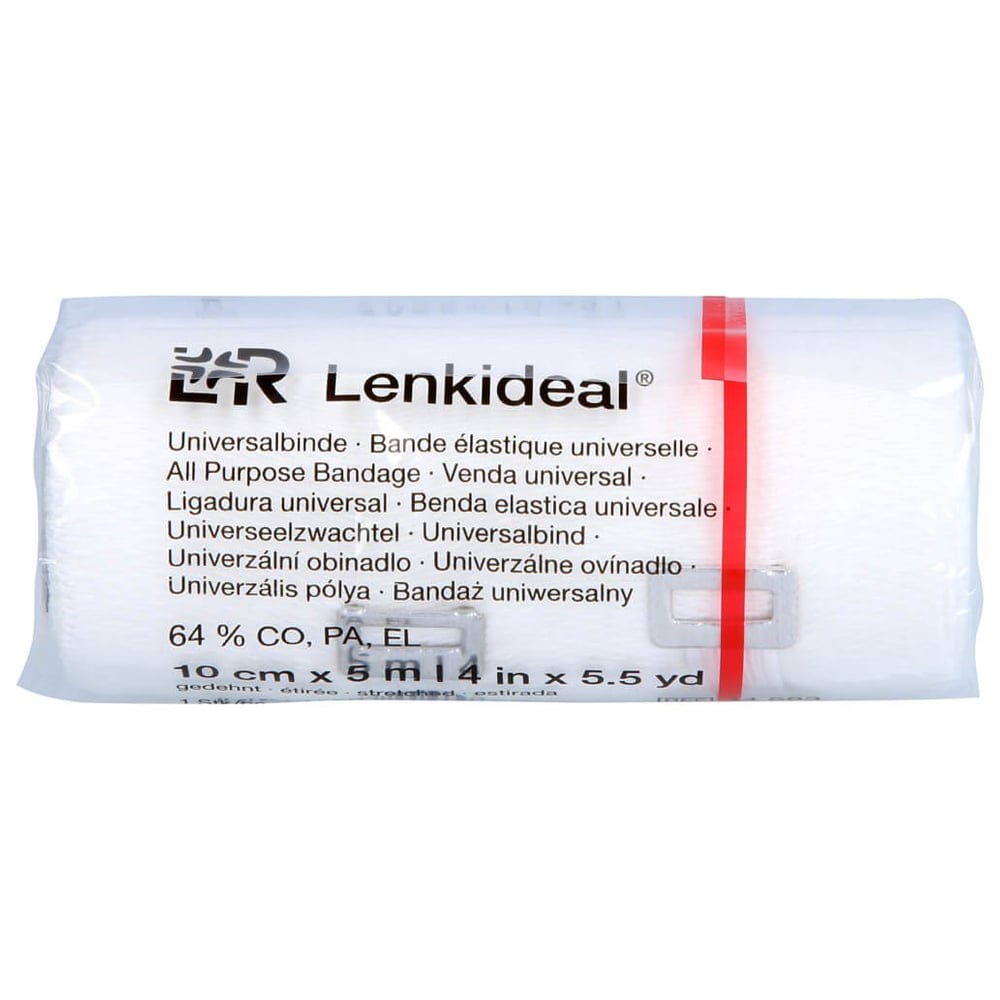 Lenkideal 5mx10cm mit Verbandklammern weiß