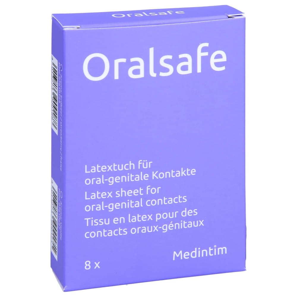 Oral Safe Latexschutztuch Erdbeere