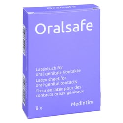 Oral Safe Latexschutztuch Erdbeere