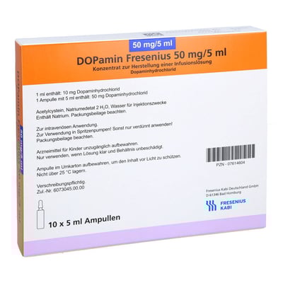 Dopamin Fresenius 50 mg Glas