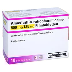 Amoxicillin-ratiopharm comp. 500 mg/125 mg