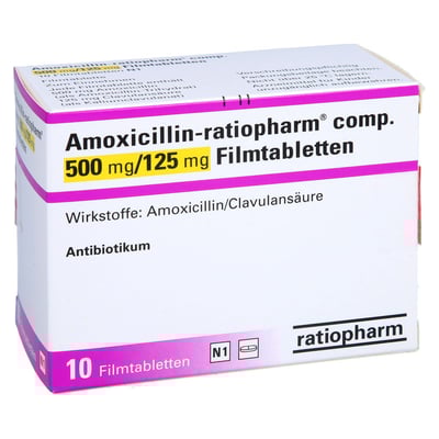 Amoxicillin-ratiopharm comp. 500 mg/125 mg