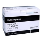 Mullkompressen steril 7,5cmx7,5 cm Produktbild 1