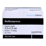 Mullkompressen steril 7,5cmx7,5 cm Produktbild 2