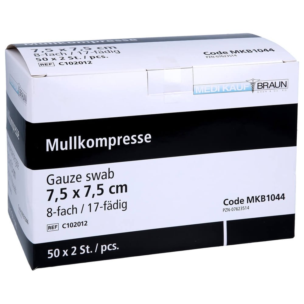 Mullkompressen steril 7.5cmx7.5cm