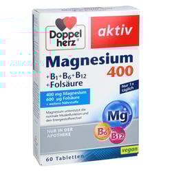 Doppelherz aktiv Magnesium 400 mg + B1 + B6 + B12 + Folsäure