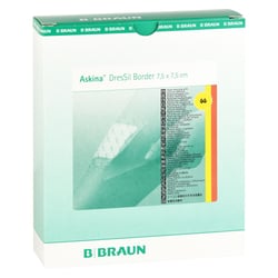 Askina DresSil Border Sil.Schaumst.V.7,5x7,5 cm