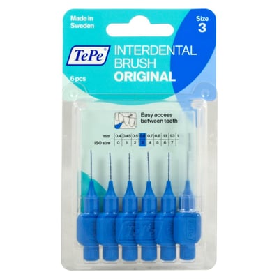 Tepe Interdentalbürste 0,6 mm blau Produktbild 1