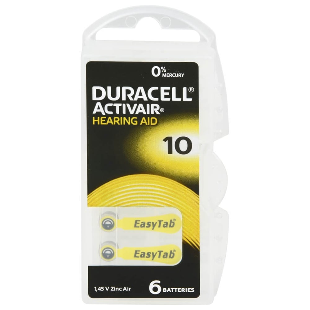 Batterie für Hörgeräte Duracell 10