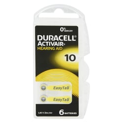 Batterie für Hörgeräte Duracell 10