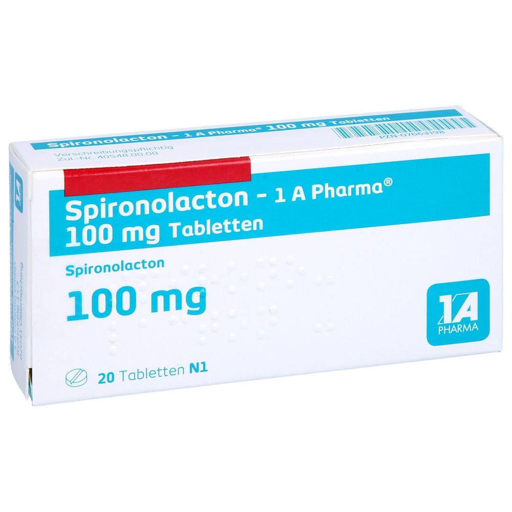 Spironolacton - 1 A Pharma 100mg Tabletten