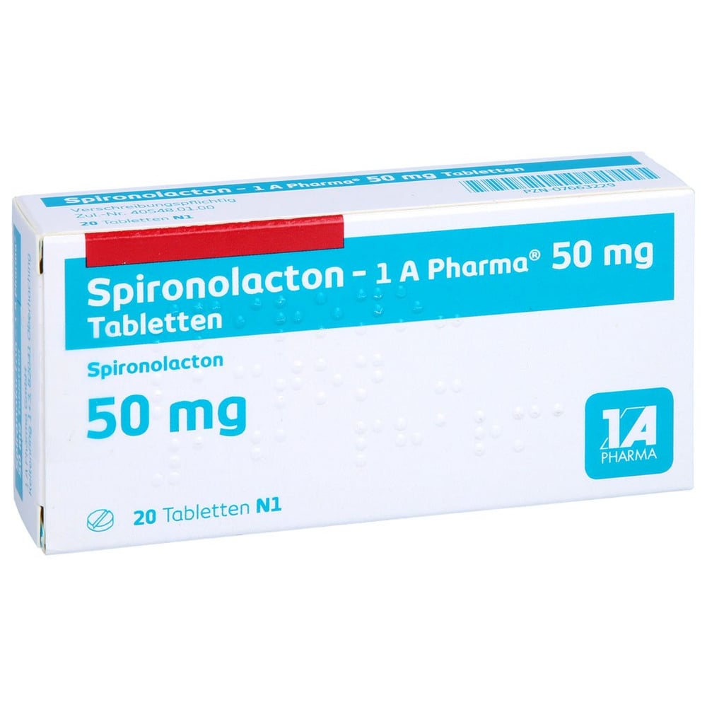 Spironolacton - 1 A Pharma 50mg Tabletten