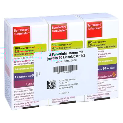 Symbicort Turbuhaler 160/4,5 Mikrogramm/Dosis