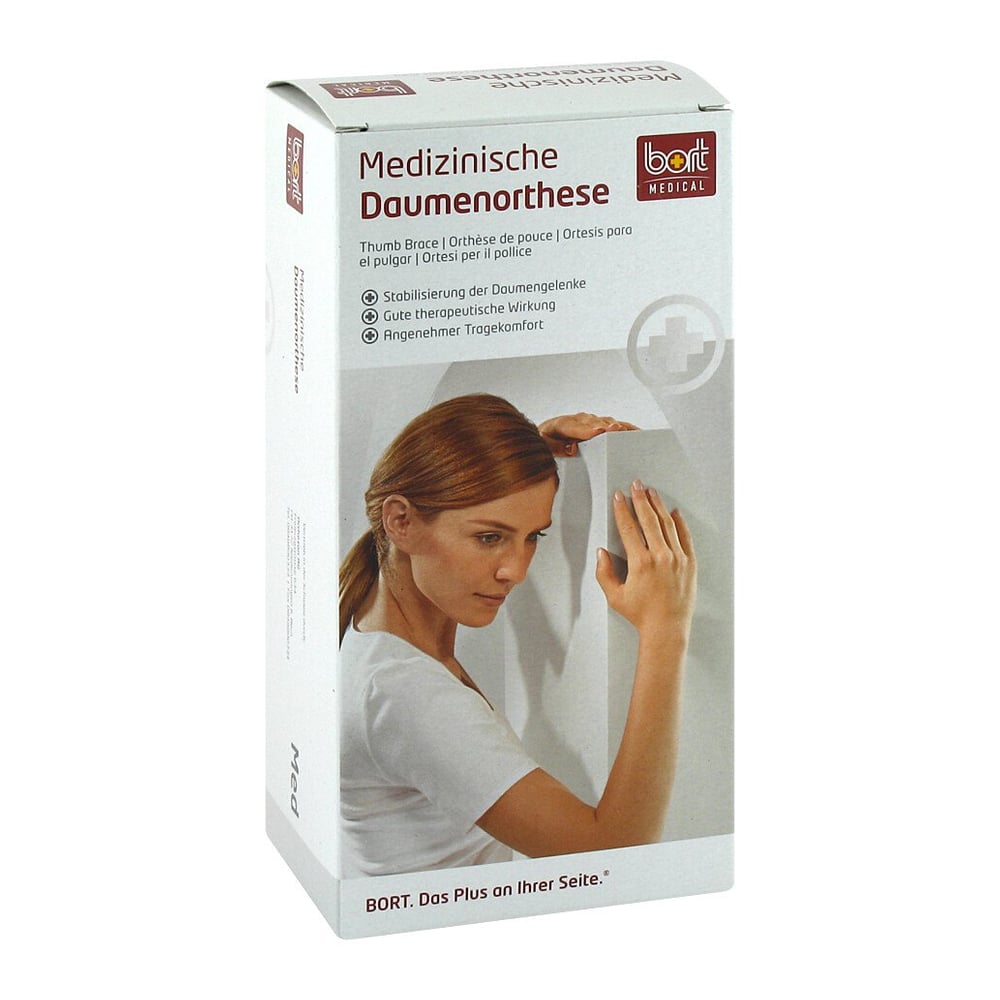 Bort Soft Daumenschiene kurz S schwarz