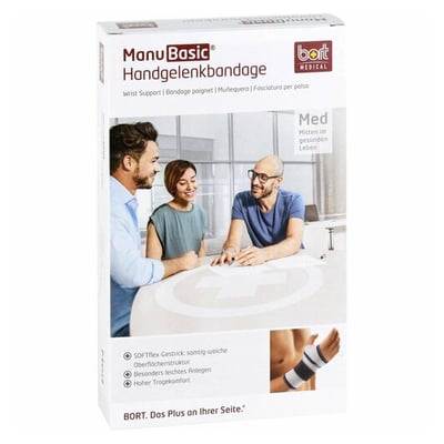 Bort ManuBasic Bandage rechts Xl silber
