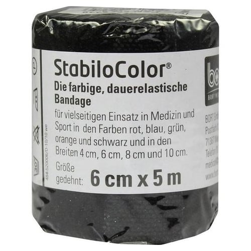 Bort StabiloColor Binde 6 cm schwarz
