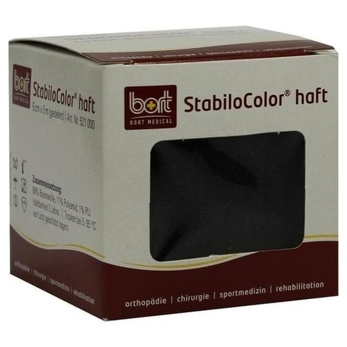 Bort StabiloColor haft Binde 6 cm schwarz