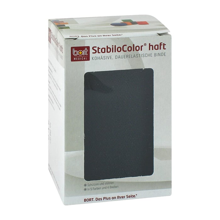 Bort StabiloColor haft Binde 10 cm schwarz