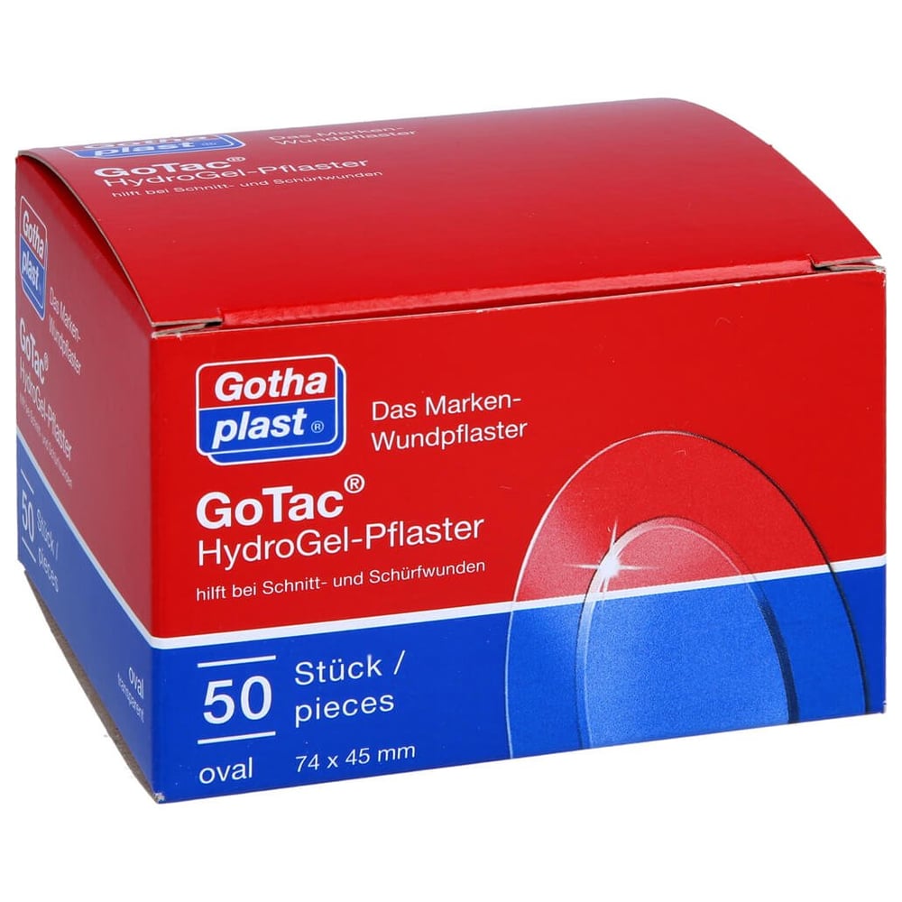 Gotac HydroGel-Pflaster 74x45 mm oval