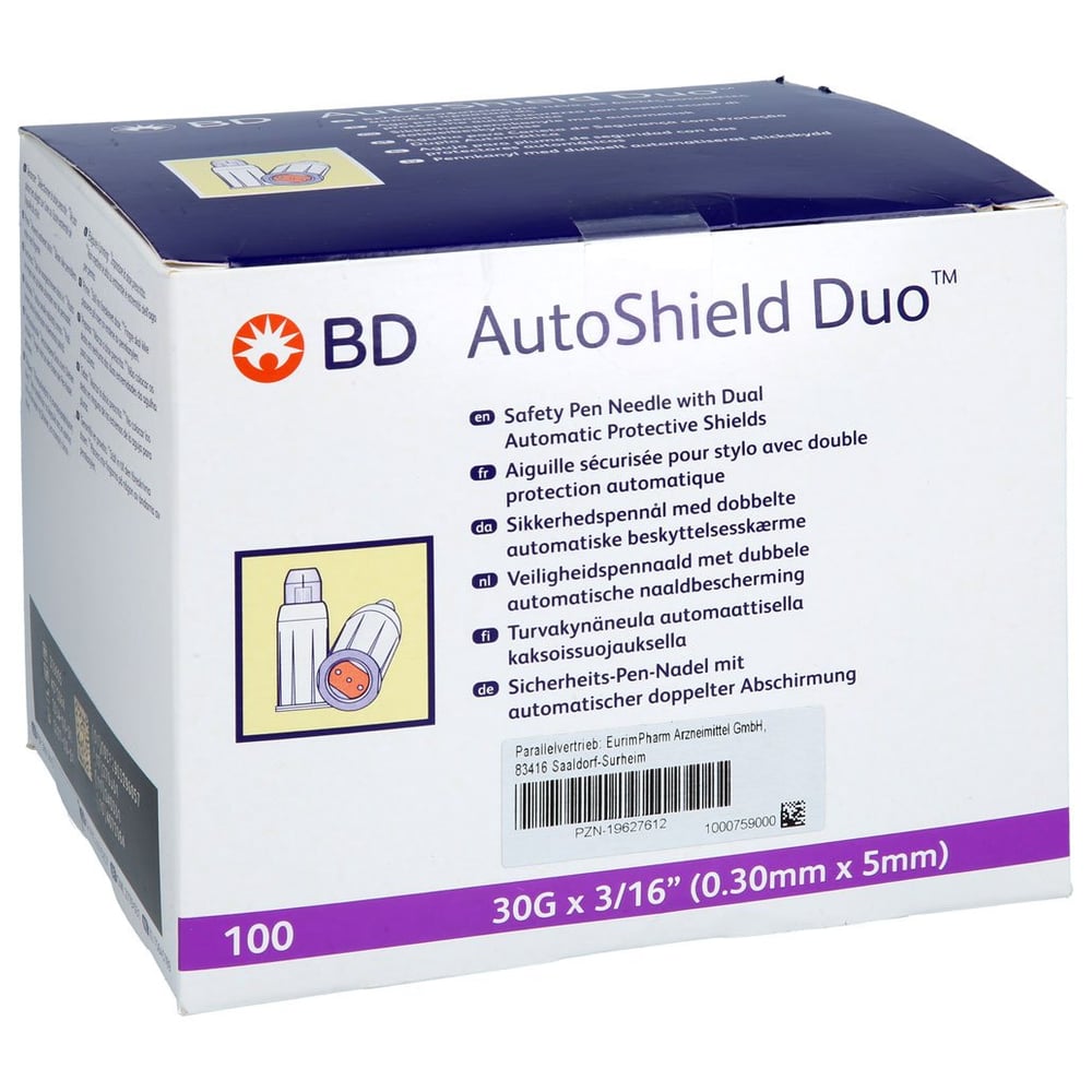 BD Autoshield Duo Sicherheits-Pen-Nadeln 5 mm