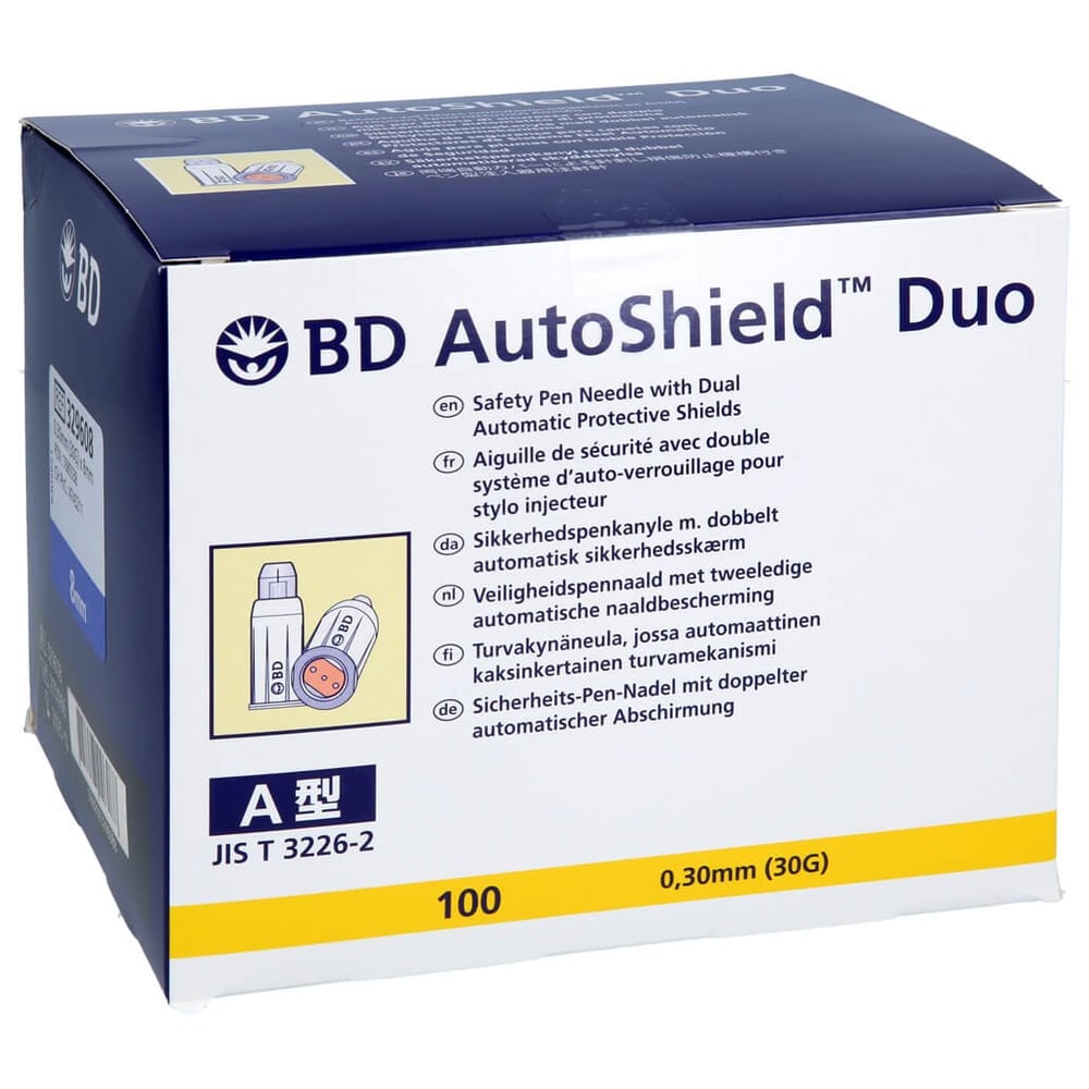 BD Autoshield Duo Sicherheits-Pen-Nadeln 8 mm