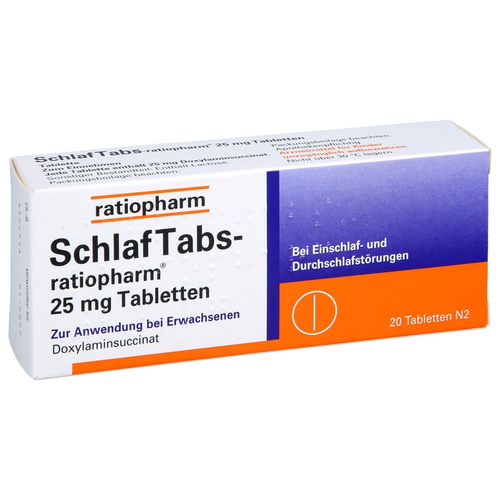 SchlafTabs-ratiopharm 25 mg