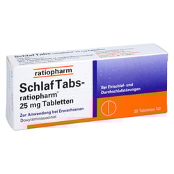 SchlafTabs-ratiopharm 25 mg