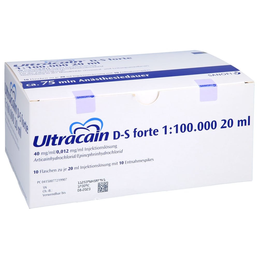 Ultracain D-S forte + 10 Entnahme Spikes
