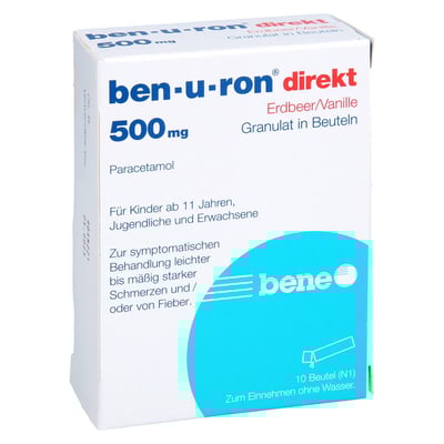 Ben-u-ron direkt Erdbeer/Vanille 500mg