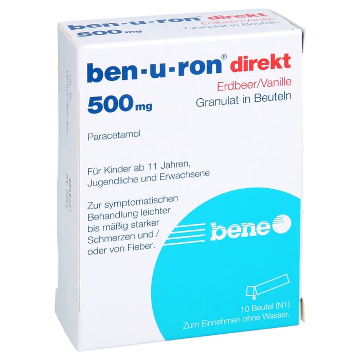 Ben-u-ron direkt Erdbeer/Vanille 500mg