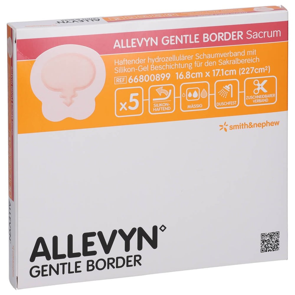 Allevyn Gentle Border Sacrum 16.8x17.1 cm