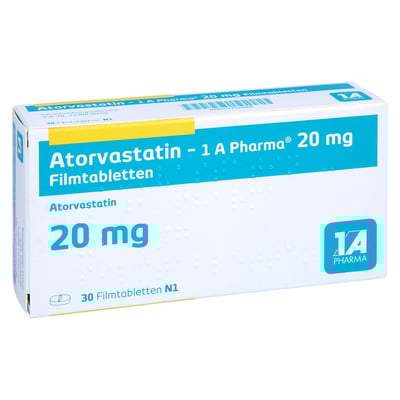 Atorvastatin - 1 A Pharma 20mg Filmtabletten
