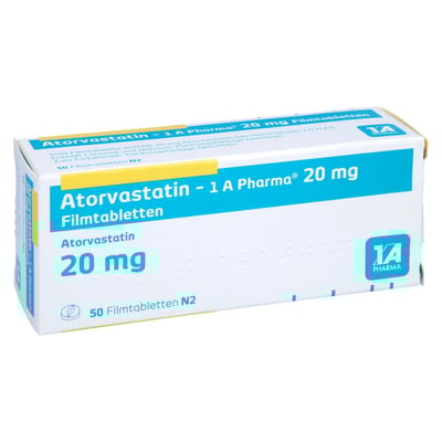 Atorvastatin - 1 A Pharma 20mg Filmtabletten