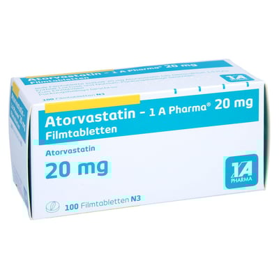Atorvastatin - 1 A Pharma 20mg Filmtabletten