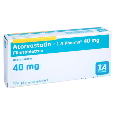 Atorvastatin - 1 A Pharma 40mg Filmtabletten