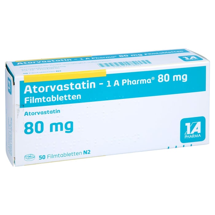 Atorvastatin - 1 A Pharma 80mg Filmtabletten